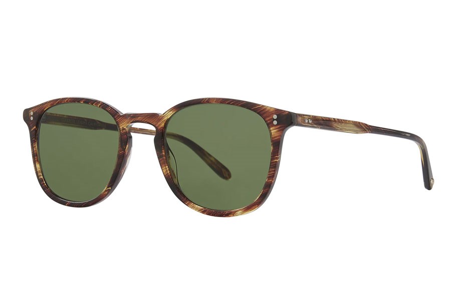 Garret Leight Kınney Unisex Güneş Gözlüğü Chestnut/Semi-Flat Pure Green