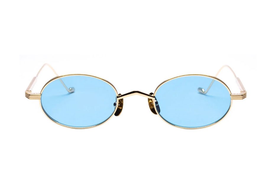 Vanity Effect Insolation Unisex Güneş Gözlüğü Shıny Yellow Gold-33 Blue